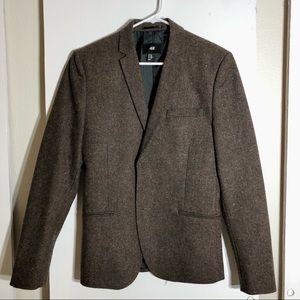H&M brown suite jacket 38R